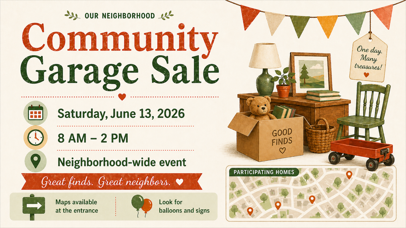 Garage sale flyer